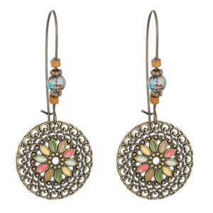 NEW Vintage Style Floral Dangle Earrings